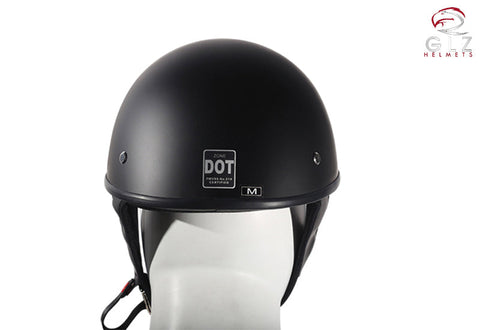 Flat Black DOT Approved Motorcycle Helmet