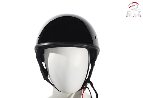 Shiny Black Finish DOT Approved Motorcycle Helmet