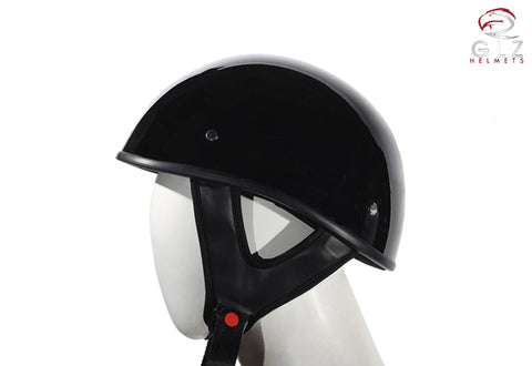 Shiny Black Finish DOT Approved Motorcycle Helmet