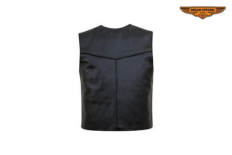 Toddler Kids Plain Leather Vest