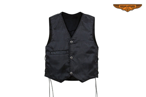 Toddler Kids Vest With Side Laces & Concho