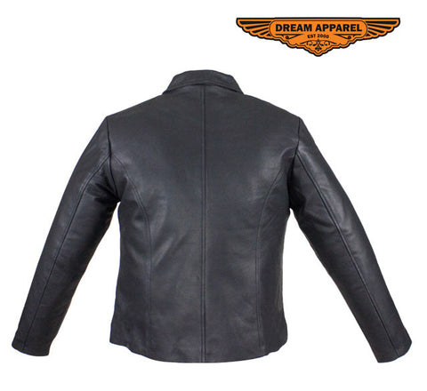 Womens Leather Jacket With Z/o Lining