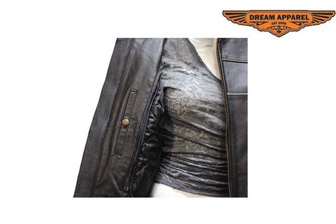 Women Soft Leather Motorcycle Jacket