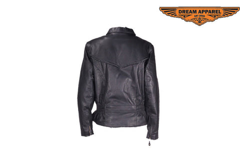 Women Naked Cowhide Jacket