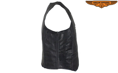 Dream Apparel Womens Classic Leather Vest