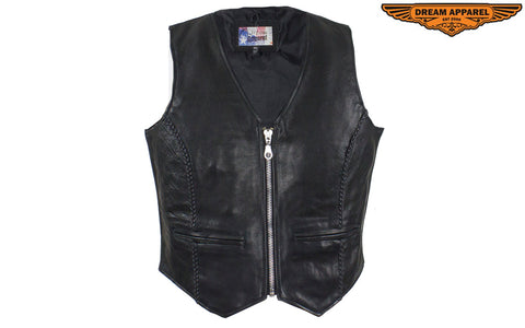 Dream Apparel Womens Classic Leather Vest