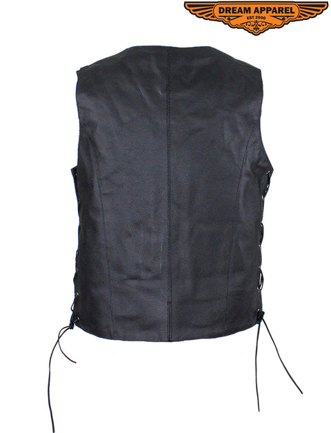 Dream Apparel Women's Concealed Pocket Vest with Side Laces