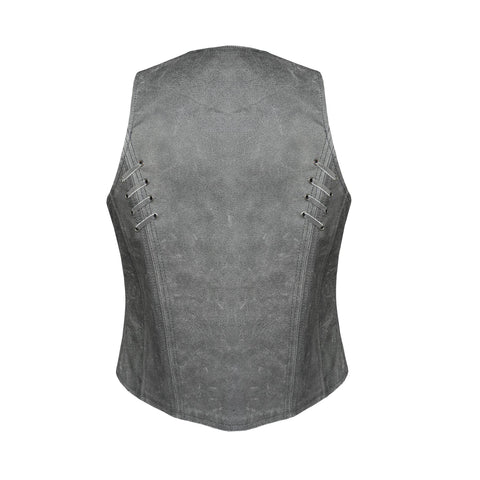 Dream Apparel Women Vest Grey Conceal Carry Pockets