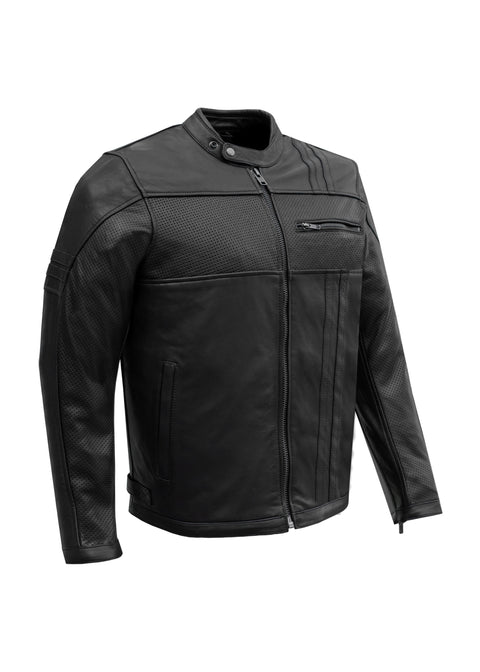 Dream Apparel Men's Leather Motorcycle Jacket