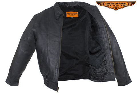 Mens Bomber Leather Jacket