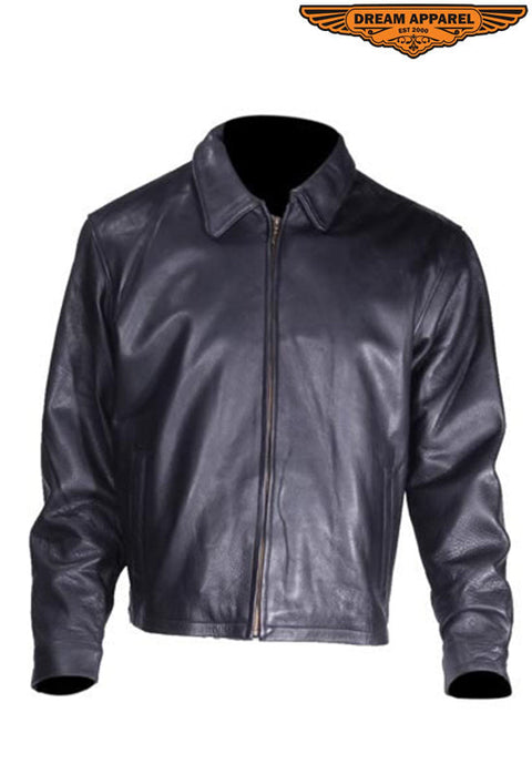 Mens Classic Fashion Leather Jacket