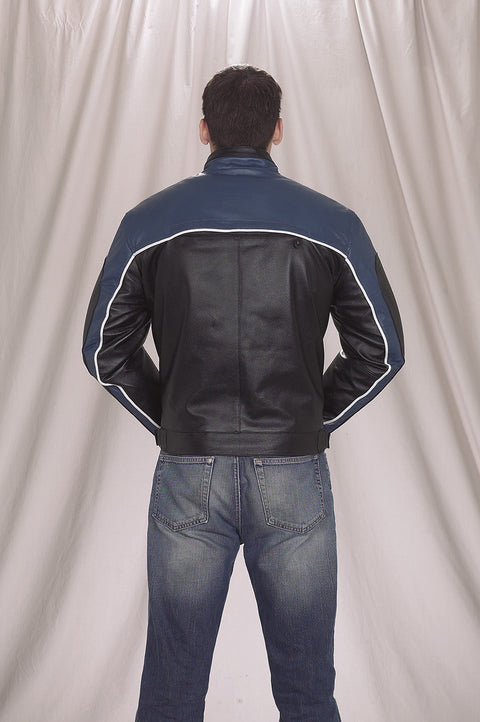 Mens Blue Racer Jacket