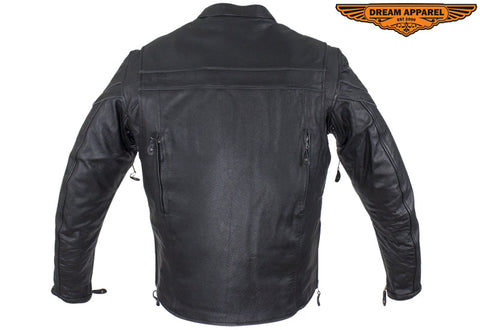 Mens Racer Jacket with Multi Pockets