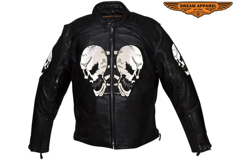 Mens Leather Motorcycle Jacket