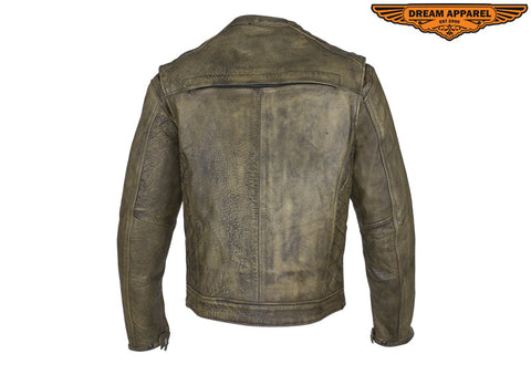 Mens Naked Brown Racer Jkt