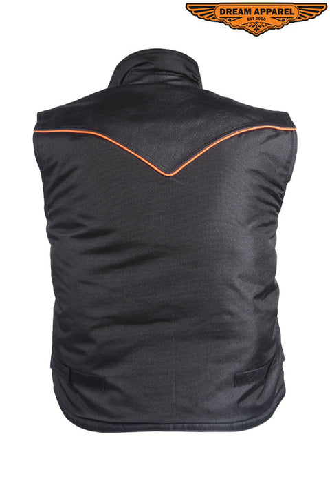 Mens Cargo Vest With Reflector