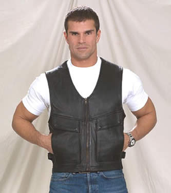 Mens Vest With Zipper & Pockets