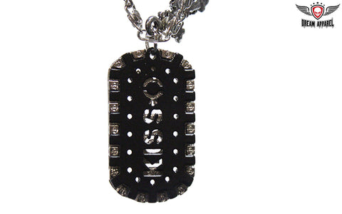 Love & Kisses 2-Piece Dog Tag with Cross