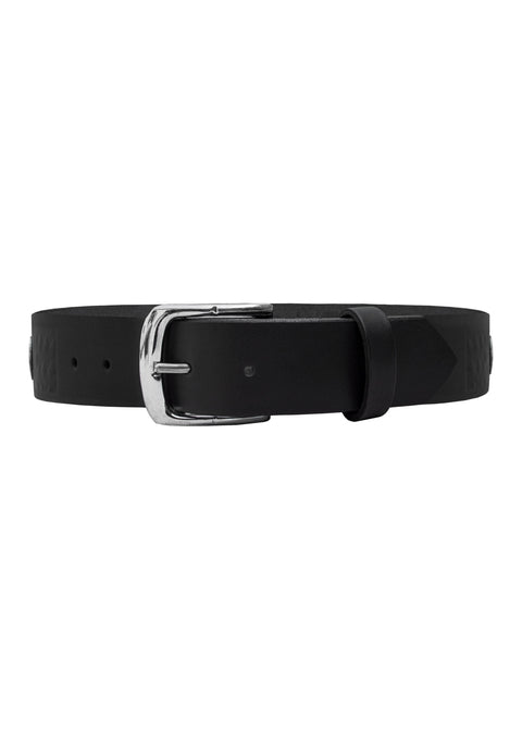 Dream Apparel Black Motorcycle Leather Belt Five Cents