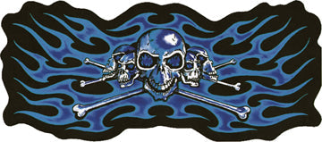 Skeleton Heads with Purple Flames Patch