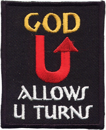 "God Allows U Turns" Patch