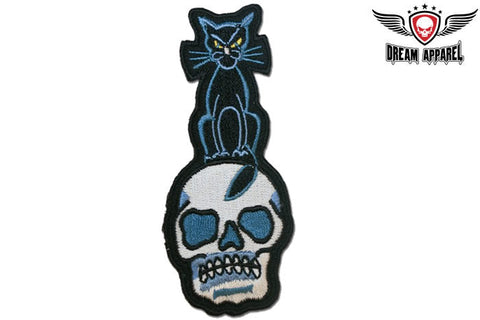 Black Cat On Skull