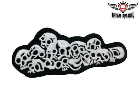 Skull Graveyard Motorcycle Patch