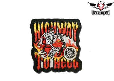 Highway To Hell Skull Biker Motorcycle Patch