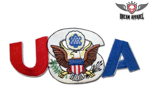 USA Patch With Eagle Motorcycle Patch