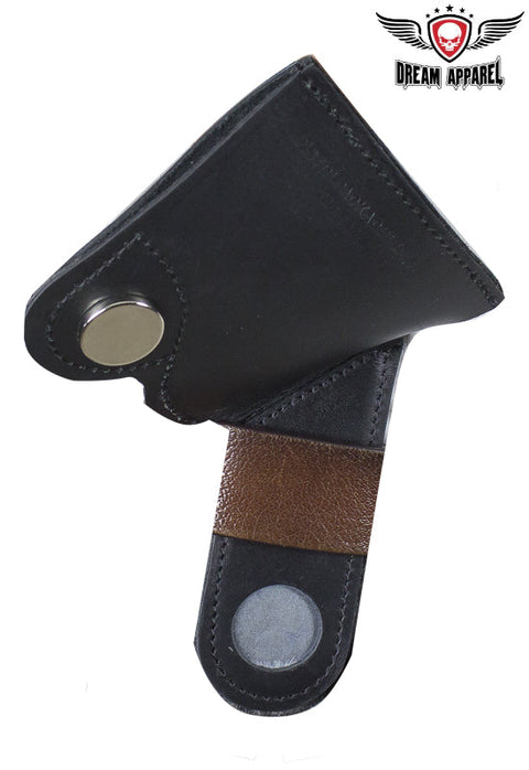 Magnetic Black Leather Gun Holster