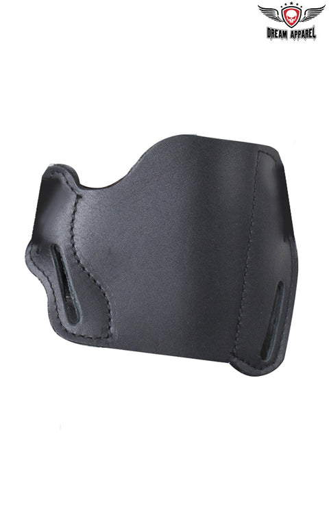 Simple Black Leather Gun Holster