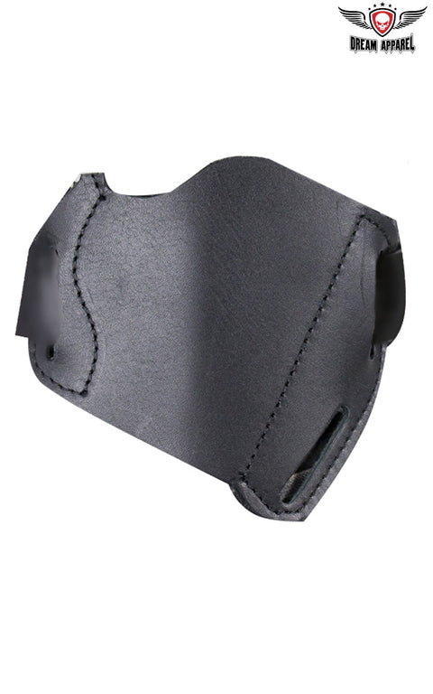 Simple Black Leather Gun Holster