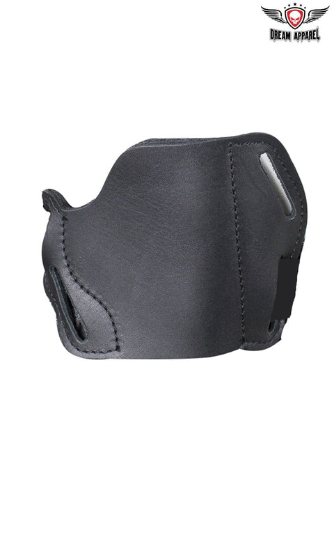 Simple Black Leather Gun Holster