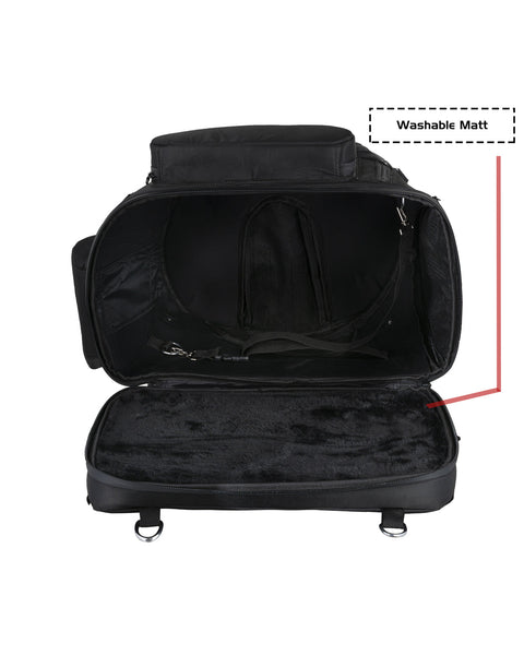 Mororcycle Sissybar Pet Textile Bag fits on Luggage Rack extra straps with D-Rings Waterproof