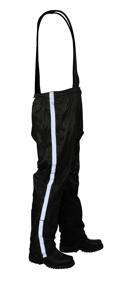 Black/Orange Textile Two-Piece Rain Suit By Dream Apparel®