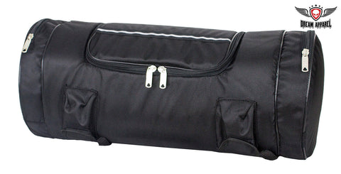 Black Triple Compartment Sissybar Bag