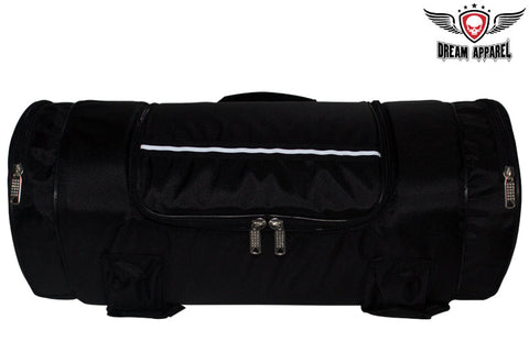 Black Triple Compartment Sissybar Bag