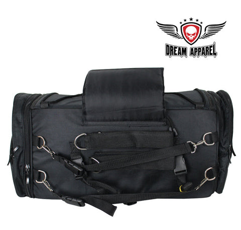 Black Textile Motorcycle Trunk Bag