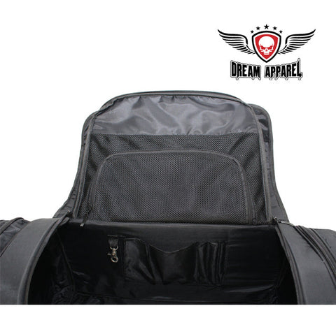 Black Textile Motorcycle Trunk Bag