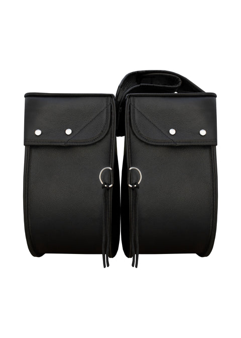 Stud Motorcycle Leather Saddlebag