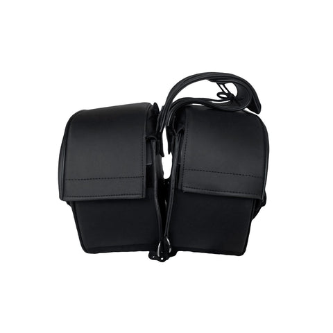 Dream Apparel Black No-Stud Motorcycle Saddlebag