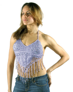 Womens Purple Halter Top