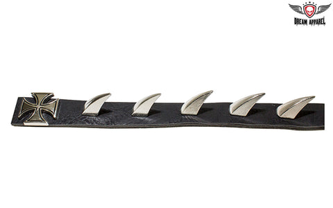 Saw Blade Helmet Spikes With Iron Cross