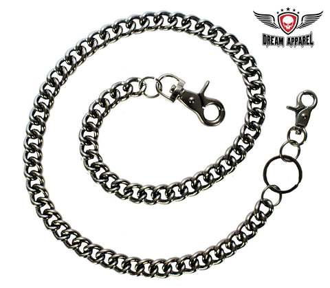 28" Black Chrome Biker Chain